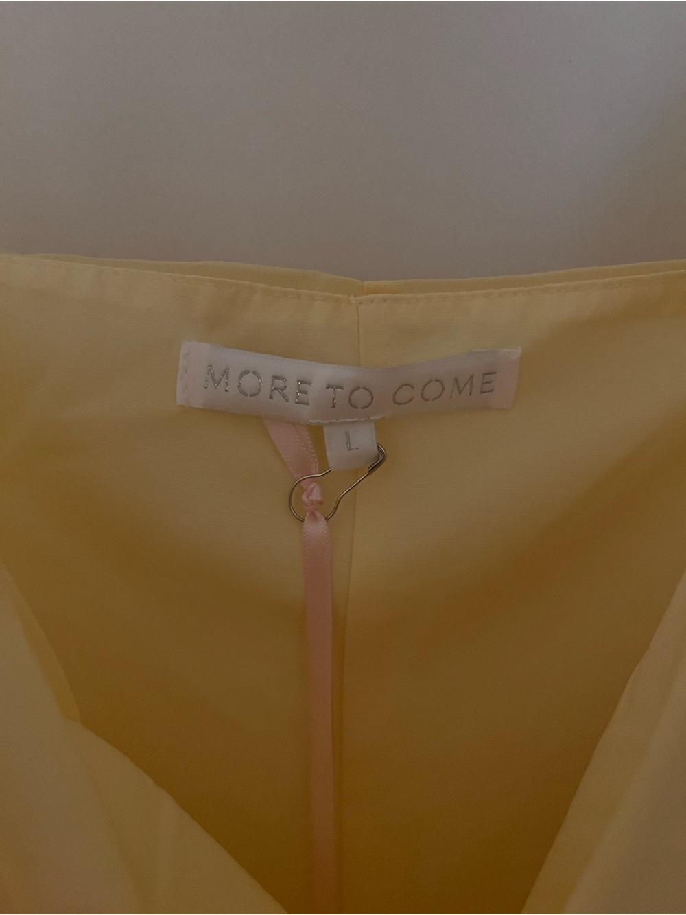 Spaghetti Strap Yellow Ruffle-Front Maxi Dress - Picture 2 of 3